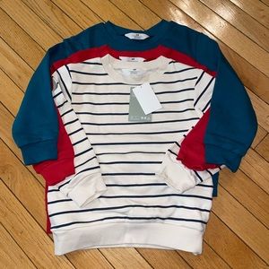 🆕H&M 3 PACK SWEATSHIRTS SZ 5/6